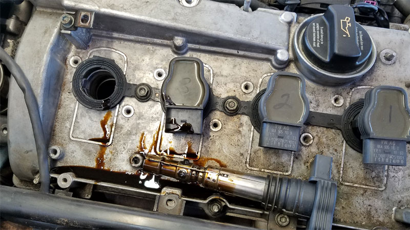 top gasket oil leak