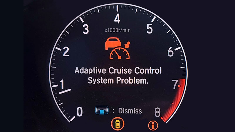 adaptive cruise control warning
