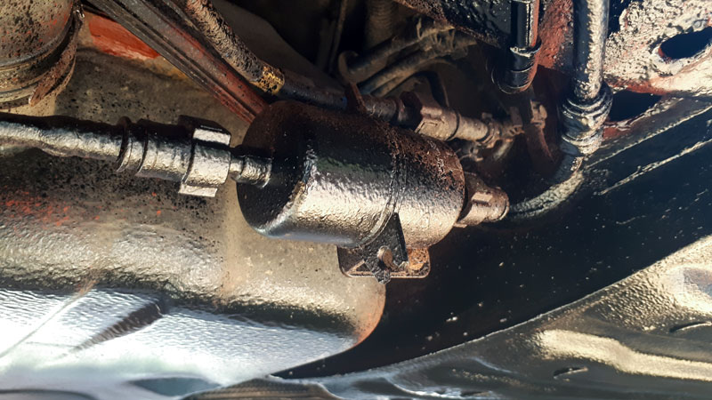 Fuel filter deals bad symptoms