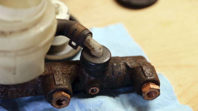 brake master cylinder leak