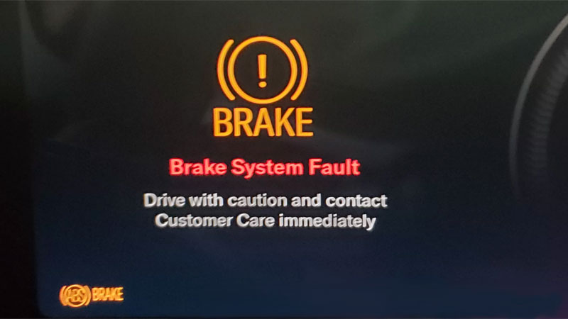 brake system fault