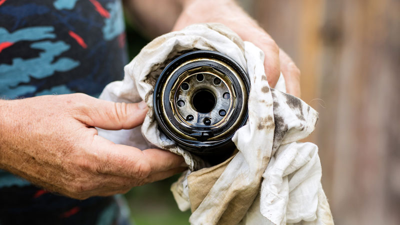 clogged oil filter