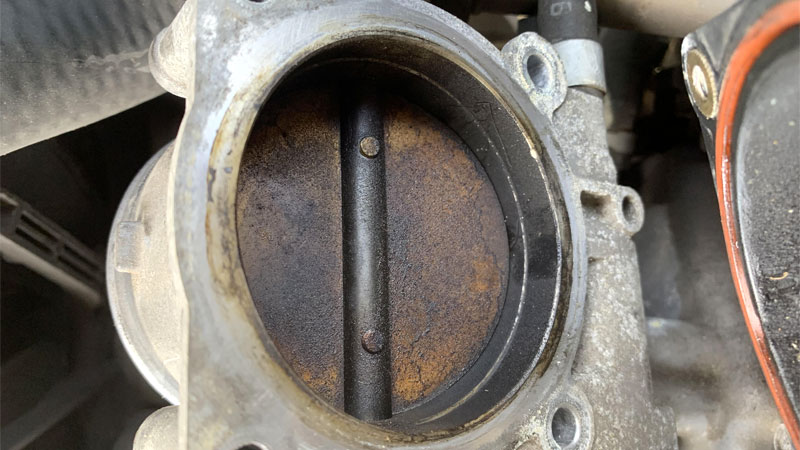 dirty throttle body