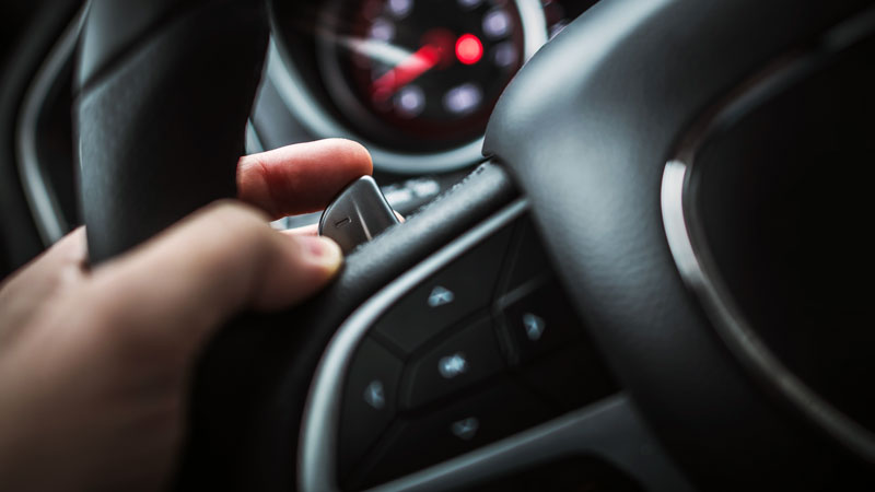 dual clutch transmission paddle shifters