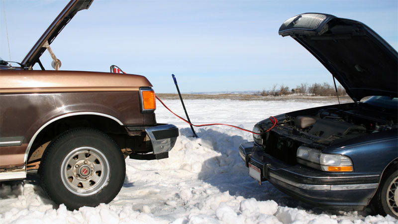  carro jumpstart no frio