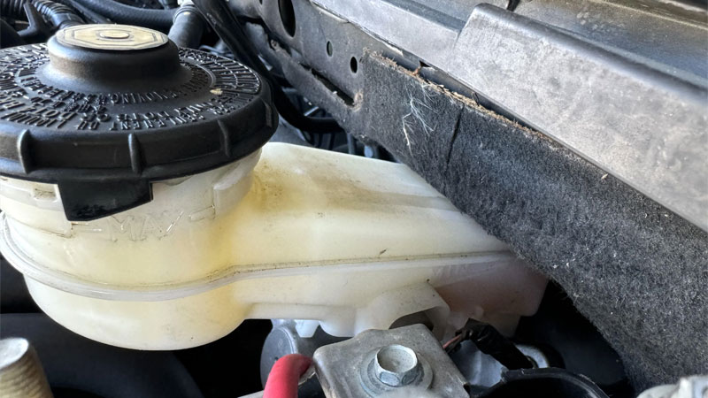 low brake fluid level